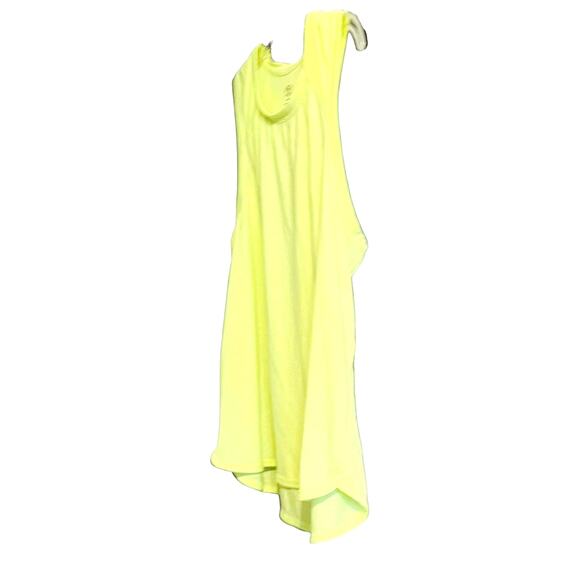 ATHLETIC WORKS ACTIVEWEAR SLEEVELESS TANK TOP, WOMENS, XL-(16-18)-YELLOW, HI-LOW - Picture 5 of 12